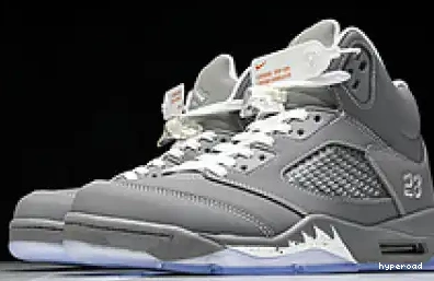Hyperoad Grey' Jordan Retro 5 'Wolf 0702